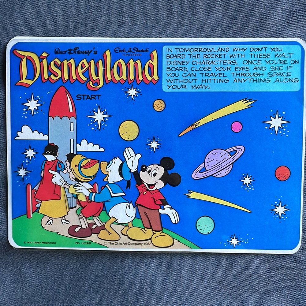 Vintage Disney Etch a Sketch Overlays